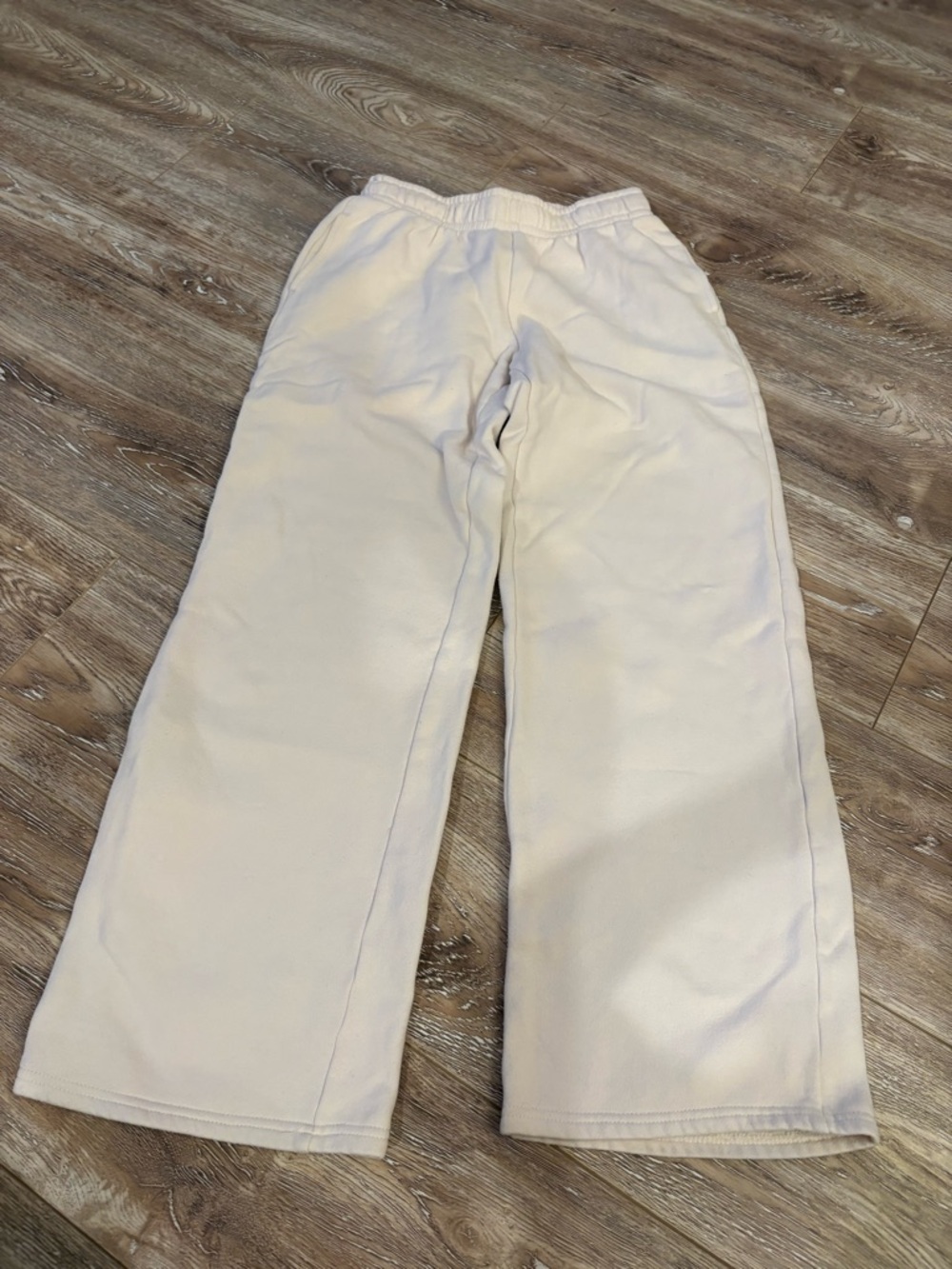 PacSun Cream Wide-Leg Track Pants